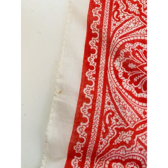 Vintage Yves Saint Laurent 18" Handkerchief Scarf YSL Floral Neckerchief Bandana - Picture 6 of 13